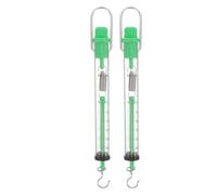 2pcs Portable Spring Scale Spring Balance Cylinder Dynamometer with Hook Lightweight Plastic Design Calibrations for Classroom Experiments Apparatus Random Colour