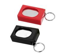 2pcs Portable Square Box Training Clicker Pet Behavior Trainer for Dogs Cats Birds Lizards Fish Aid for Indoor Use (Black+Red)