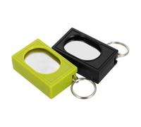 2pcs Portable Square Box Training Clicker Pet Behavior Trainer for Dogs Cats Birds Lizards Fish Aid for Indoor Use (Black+Green)