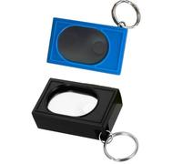 2pcs Portable Square Box Training Clicker Pet Behavior Trainer for Dogs Cats Birds Lizards Fish Aid for Indoor Use (Black+Blue)