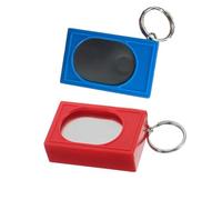 2pcs Portable Square Box Training Clicker Pet Behavior Trainer for Dogs Cats Birds Lizards Fish Aid for Indoor Use (Red+Blue)