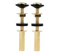 2Pcs Portable Sturdy Toilet Tanks Bolts Set Carbon Steel Screws With Extra Long Nut For Stability Long Time Use Toilet Bolts