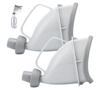 2Pcs Portable Urinal for Men, Safe Emergency Women Male Urine Bottle, Spill Proof Reusable Pee Urine Bottle for Camping Travel Traffic