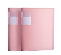 2Pcs Portfolio Binder Display Book Folders with 20/30/40/60/80/100 Sleeves Document Presentation Project Organizer Perfect for School Office and Professional Use