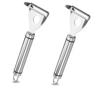 2PCS Potato Peelers, Y Shape Straight Blade Stainless Steel Peeler, Easy Grip Fruit & Veggie Slicer, Durable Speed Cutter for Potato, Carrot, Apple, Orange Kitchen Peeling Accessory