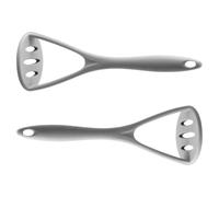 2pcs Potato Ricer Manual Masher Vegetable Press Tool 26.5x9x9cm | Nylon and Silicone Details, Integrated Lemon Squeezer, Smooth Edges for Potatoes, Pumpkin, Beans Paste and Batch Cooking