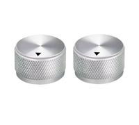 2Pcs Potentiometer Control Knobs for Electric Guitar/Precision Bass, Knurled Volume Tuning Audio Knob, Aluminum Rotary Electronic Control Knobs