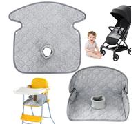 2PCS Potty Training Car Seat Protector, 15x16" Foldable Absorbent Leakproof Baby Car Seat Cover, Non-slip Machine Washable Carseat Protector for Potty Training, Light Grey, Baby