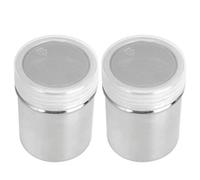 2Pcs Powder Dredger 304 Stainless Steel Coffee Sugar Seasoning Shaker Kitchen Utensils