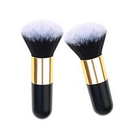 2pcs Powder Makeup Brush Set Non-Slip Large Flat Kabuki Brush Practical Facial Makeup Tools for Blending Foundation Blush
