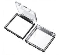 2pcs Power Button Cover, 55mm Dustproof Button Switch Cover Square Push Buttons Switch Protector with Double-Sided Tape for Computer, Desktop, Industrial Power Switches & Control Panels