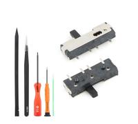 2PCS Power Button for Nintendo DS Lite Micro Switch Button On Off for NDSL/NDS Lite Tactile Switch Replacement Parts with Repair Tools