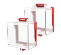 2pcs Power Push Button Switch Cover Emergency Stop Button Cover Dustproof Safety Cover Guard Protector for Power Push Button Switch (Square)