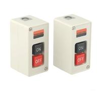 2PCS Power Pushbutton Switch Maintained ON/OFF 3 Phase 30A 3 7KW for TBSP330 Suitable for Motor Control in Industrial Machinery