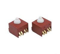 2pcs Power Switch 650560-8 for GA5030 GA4530 Angle Grinders 2pcs | Metal And Plastic, Red Colour, 2.9x2.8x2.6cm, Fits 9555NB 9554HN 9558PB, Pack Of 2