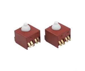 2pcs Power Switch 650560-8 for GA5030 GA4530 Angle Grinders 2pcs | Metal And Plastic, Red Colour, 2.9x2.8x2.6cm, Fits 9555NB 9554HN 9558PB, Pack Of 2