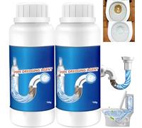 2PCS Powerful Drain Cleaner & Pipe Dredge Deodorant,Sink and Drain Cleaner,Dr/ain Unblocker Liquid Heavy Duty,Pi/pe Dredge Deodorant,Dr/ain Clog Remover for Kitchen Bathroom Pipes