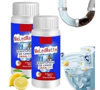 2PCS Powerful Pipe Dredging Agent Meledmatte,Pipe Dredging Agent,Toilet Drain Cleaner,Sink and Drain Cleaner,Drain Unblocker,Shower Drain Unblocker,Kitchen Sink Unblocker,Professional Sink Unblocker