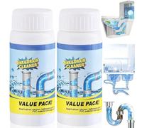2PCS Powerful Sink Foaming Sink and Drain Cleaner,Wild Si/nk and Dra/in Cleaner,Drain Clog Remover,Powerful Pipe Dredging Agent,Pipe Dredge Deodorant,Dr/ain Unblocker Liquid Heavy Duty for Bathroom