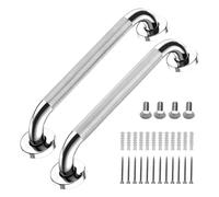 2pcs Practical Anti Slip Stainless Steel Grab Rails 12Inch Accessory for Bathroom Shower and Stair Bathroom
