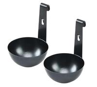 2Pcs Practical Hangable Eggs Poacher Stainless Steel Cups for Perfect Poached Hangable Design Easy Cooking Easy Cooking Tool
