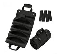 2pcs Practical Roll Up Hardware Organizer Bag for Mechanics Electricians and DIY Projects with Multiple Compartments (C)