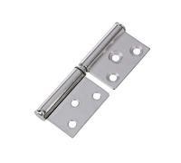 2pcs Practical Silver Tone Stainless Steel Window Flag Door Hinges 6.1cm Hinge