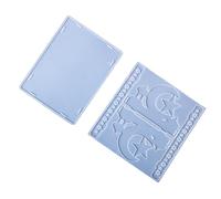 2pcs Practical Sturdy Silicone Set Accessory for Creative Moon Star Castles Trays Suitable for Home Parties Home Baker Accessory