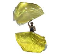 2PCS Praise Dance Worship Flags Praise Flags Easy to Decorate Flags Semicell Worship Wings for Adults Scalable Rod Admire Dance Worship Flags