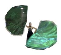 2PCS Praise Dance Worship Flags Praise Flags Easy to Decorate Flags Semicell Worship Wings for Adults Scalable Rod Admire Dance Worship Flags