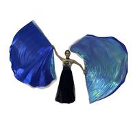 2PCS Praise Dance Worship Flags Praise Flags Easy to Decorate Flags Semicell Worship Wings for Adults Scalable Rod Admire Dance Worship Flags
