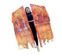 2pcs Praise Dance Worship Flags Praise Flags Scalable Rod Flame Pattern Worship Wushipwing For Adders Dance With Scalable Rod