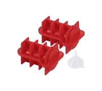 2Pcs Prank Ice Tray with Lid for Freezer Reusable Silicone Ice Molds Funny Novelty Shapes Creative 3D Cube Box for Adult Party Birthday Whiskey Cocktail (Red)