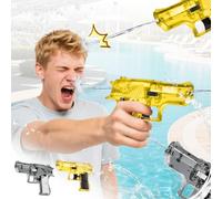2Pcs Prank Two-Way Water Gun - Creative Squirt Gun for Pranks, Long-Range Squirt Gun for Adult Summer Outdoor Fun, Parties & Gifts (Gold and Black)