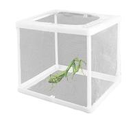 2pcs Praying Mantis Habitat, Clear Praying Mantis Egg Case, Insect Incubator For Tarantulas, Spiders, Snails, Ants And Other Small Animals, White 6.3x5.9x5.5