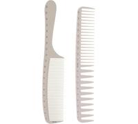 2pcs Precision Ruler Hair Cutting Combs with Fine Teeth, Lightweight Parting and Braiding Combs for Professional Barber Salon and Home Use, Hair dying, And other hair styling projects, And other st...
