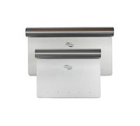 2Pcs Premium Bench Scraper Dough Cutter Dough Scraper Dough Card Dough Spatula Scraper Kitchen for Cake, Cake, Pizza, Cake, Dough, Baking Utensils (7.9 * 4.5+5.9 * 4.6in)