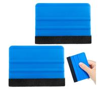 2PCS Premium Blue Squeegee Smoothing Tool - Anti-Scratch Trimming Tool for Multi-Use Application Kit of Car Vinyl Wrap, Wallpaper & Window Tint Film