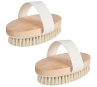 2Pcs Premium Maple Wood Dry Brushing Body Brush for Skin Exfoliation and Detox, Eco-Friendly Dry Brush for Spa-Like Skincare Routine at Home