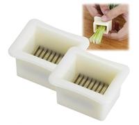 2pcs Premium S/tainless S/Teel Manual Runner Bean Slicer & Stringer Remover Tool,Efficient Kitchen Gadget for Fresh Green & Long Beans,Versatile Fruit Vegetable Cutter Dicer for Cooking Salad Prep