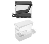 2pcs Press-on Plastic Cotton Rolls Holder with Sealed Lid