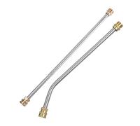 2Pcs Pressure Washer Extension Wand Extension Lances Curved Rod 1/4inch Quick Connection Washer Elbow Rod Water High Pressure Water