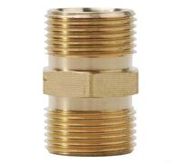 2PCS Pressure Washer Hose Adapter, High Pressure Washer Coupler Hose Extension Adapter M22 Metric Male to Male Connector