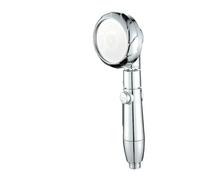 2pcs Pressurized Shower Head High Pressure Water Saving Perforated Bracket Hose Adjustable Bathroom Accessories Set for Adults Home(Silver)