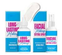 2PCS Primer and Setting Spray Makeup Set,The Face Bond Glue Setting Spray Matte Primer,Long-lasting Wear Transfer Resistant,30ml+30ml