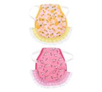2pcs Printed Hen Saddle Apron with Adjustable Straps Polyester | Secure Fastening, Protects from Damage, Backyard Coop and Mating Use, Chic Stylish Look