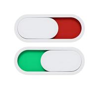 2PCS Privacy Sliding Door Sign White, Red Green Slider Indicator Frosted Acrylic Do Not Disturb Toilet Occupancy Sign for Home Office Conference Hospital