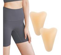 2PCS Private Pad Concealer, Reusable Soft Nipple Covers Liquid Silicone Pad Lightweight Guard Traceless Invisible Adhesive Waterproof Nippies for Women, Legging Activewear Bikini Concealer, Dark Skin