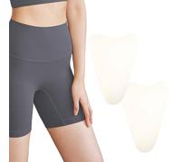 2PCS Private Pad Concealer, Reusable Soft Nipple Covers Liquid Silicone Pad Lightweight Guard Traceless Invisible Adhesive Waterproof Nippies for Women, Legging Activewear Bikini Concealer, White