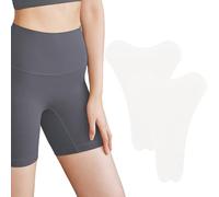 2PCS Private Pad Concealer, Reusable Soft Nipple Covers Y Pad Lightweight Guard Traceless Invisible Adhesive Waterproof Nippies for Women, Legging Activewear Bikini Underwear Concealer, Transparent